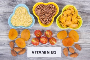 Healthy nutritious food as source natural vitamin B3, dietary fiber and other various minerals