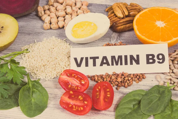 Υγιή Θρεπτικά Προϊόντα Συστατικά Πηγή Φυσικής Βιταμίνης Διαιτητικές Ίνες Και — Φωτογραφία Αρχείου