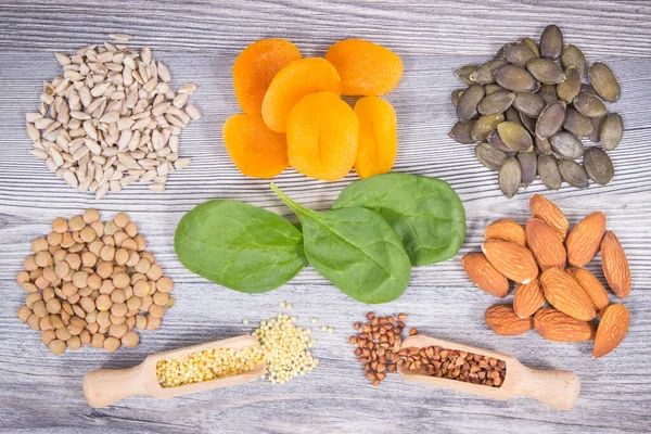 Beste Voedzame Voeding Als Bron Verschilt Natuurlijke Vitaminen Mineralen Voor — Stockfoto
