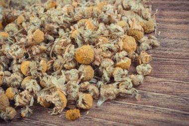 Alternatif tıpta kullanılan bitki olarak sağlıklı papatya çayı. Doğal vitaminler ve mineraller