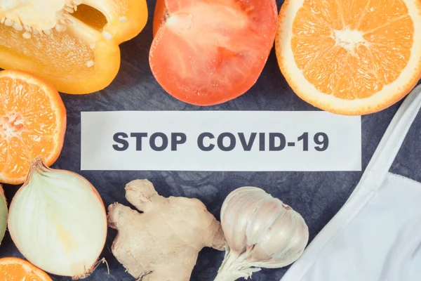 Taze Meyve Sebzeler Sağlıklı Vitamin Mineral Kaynağı Olarak Kullanılıyor Covid — Stok fotoğraf