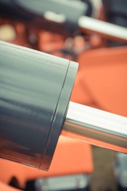 Black piston or actuator as part of pneumatic or hydraulic machine. Technology and engineering