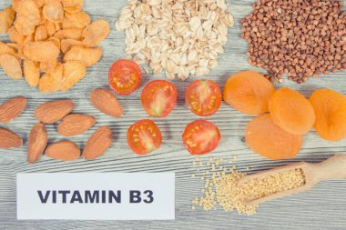 Various products or ingredients as source natural vitamin B3 and other minerals