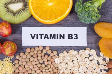 Healthy nutritious food as source natural niacin, other various vitamins or minerals and dietary fiber