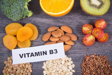 Healthy nutritious food as source natural vitamin B3, dietary fiber and other various minerals