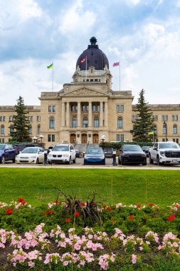 REGINA, SK, CANADA, 24 Haziran 2023: Regina 'daki Saskatchewan Yasama Meclisi. Şehir Saskatchewan 'ın il başkentidir..