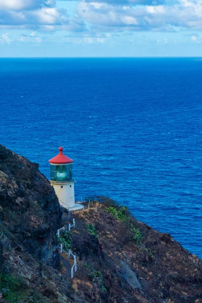 Güneydoğu Oahu Hawaii Deki Makapu Point Deniz Feneri — Stok fotoğraf