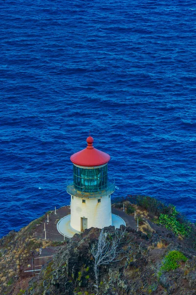 Latarnia Morska Makapu Point Południowo Wschodnim Oahu Hawaje — Zdjęcie stockowe