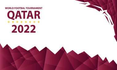 Dünya Kupası 2022 vektör illüstrasyonu