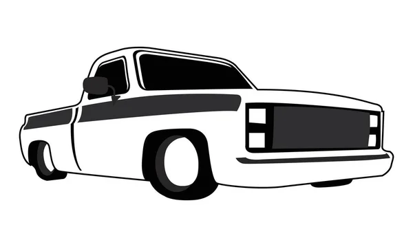 Icône Logo Illustration Vectorielle Camion Lmc — Image vectorielle