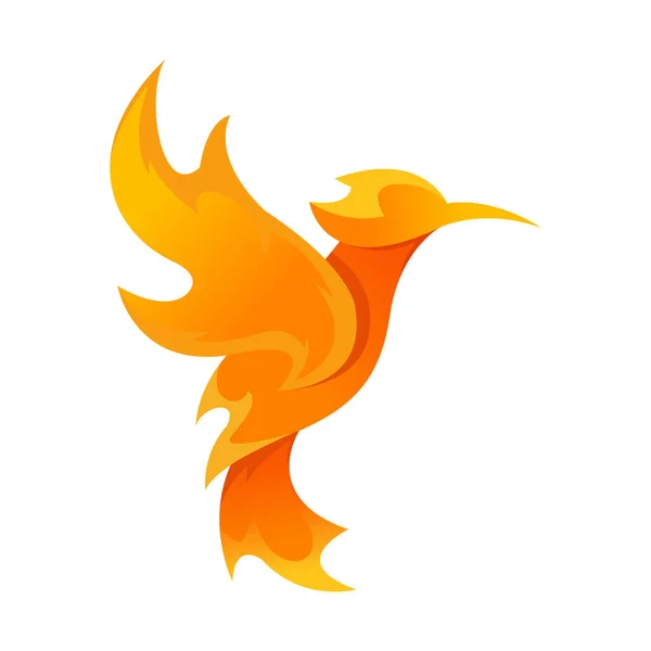 stock vector fire bird logo template design vector illustration
