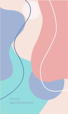 Sosyal medya için basit moda tarzında soyut yaratıcı geçmişlerin taşıyıcısı