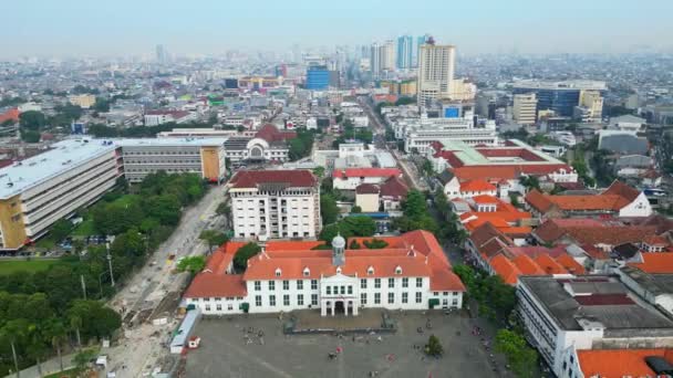 Blick Von Oben Auf Das Jakarta History Museum Auch Bekannt — Stockvideo