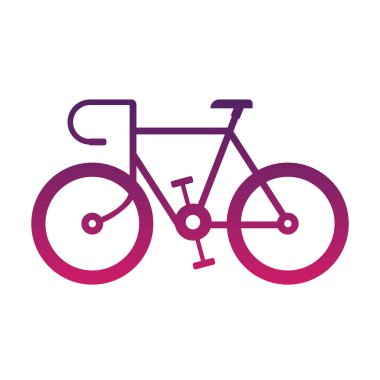 bisiklet ve bisiklet ikonu vektör çizimi tasarımı