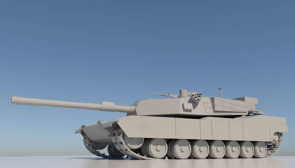 Weergave Van Een Moderne Amerikaanse Main Battle Tank Kopieerruimte — Stockfoto