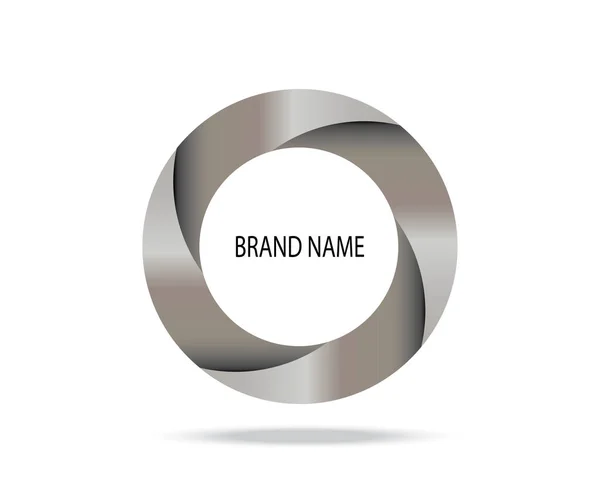 文字Oのためのミニマリズム抽象ビジネスブランドロゴ 白地だ 未来的企業ロゴタイプ — ストックベクタ