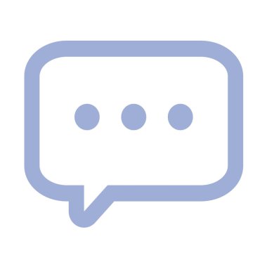 Konuşma balonu ikonu. vektör illüstrasyonu