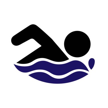 su sporları simgesi logo vektör illüstrasyonu