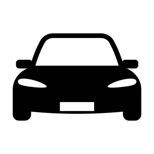 Pittogramma Dell Automobile Nera Illustrazione Vettoriale — Vettoriale Stock