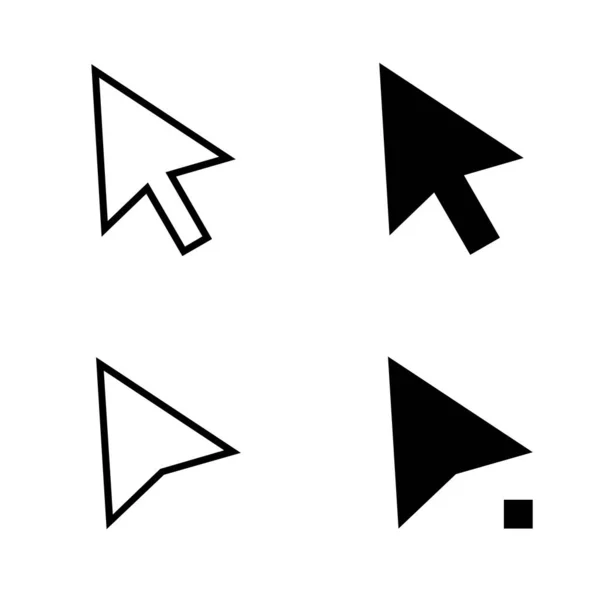 Mouse Arrows Set Vector Icons — Stock Vector