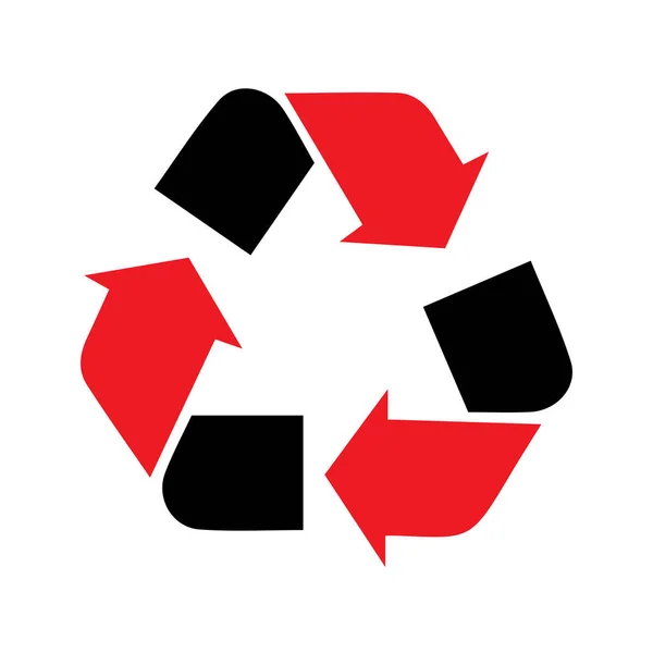 Ανακύκλωση Εικονίδιο Σύμβολο Εικονογράφηση Διανύσματος — Διανυσματικό Αρχείο