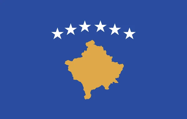 National Flag Kosovo — Stock Photo, Image