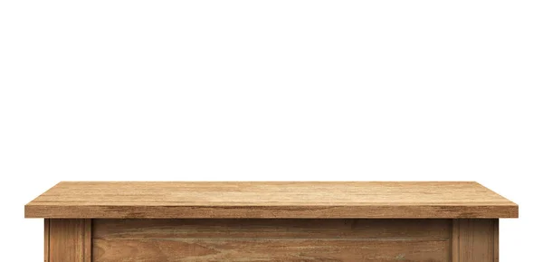 Dřevěný Stůl Šablona Stůl Mock — Stock fotografie