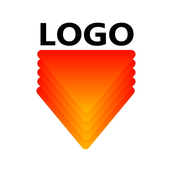 Абстрактный Минималистский Логотип 1990 Годов Геометрическими Формами — стоковый вектор