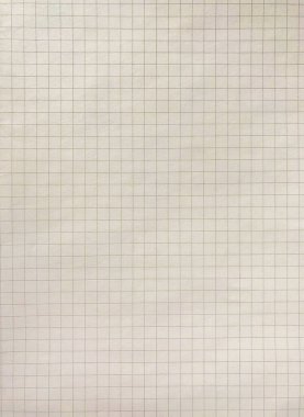 Boş, yaşlanmış bej renkli bir sayfanın yakın çekimi. Çizgili ve biraz buruşuk bir yüzeyi olan bir dizüstü bilgisayardan.