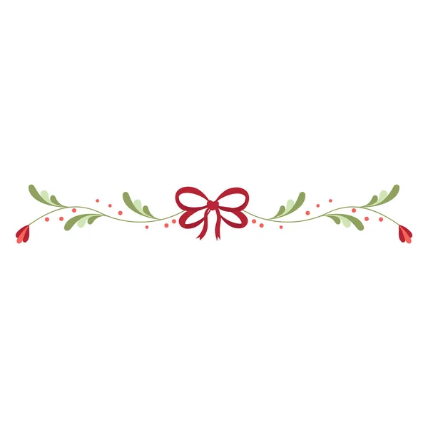 Frontera Decorativa Vector Dibujado Mano Decoración Navidad — Archivo Imágenes Vectoriales