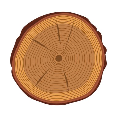 Ağaç gövdesi halka vektör çizimi