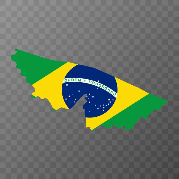 Χάρτης Acre Πολιτεία Της Βραζιλίας Εικονογράφηση Διανύσματος — Διανυσματικό Αρχείο