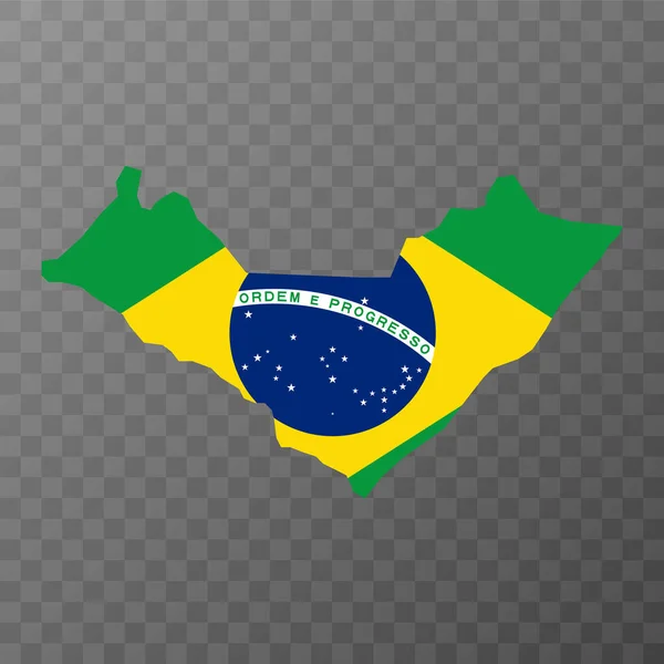 Alagoas Map State Brazil Vector Illustration — Stock Vector