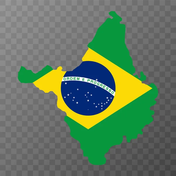 Amapa Karte Bundesstaat Brasilien Vektorillustration — Stockvektor