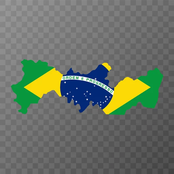 Χάρτης Περναμπούκο Πολιτεία Της Βραζιλίας Εικονογράφηση Διανύσματος — Διανυσματικό Αρχείο