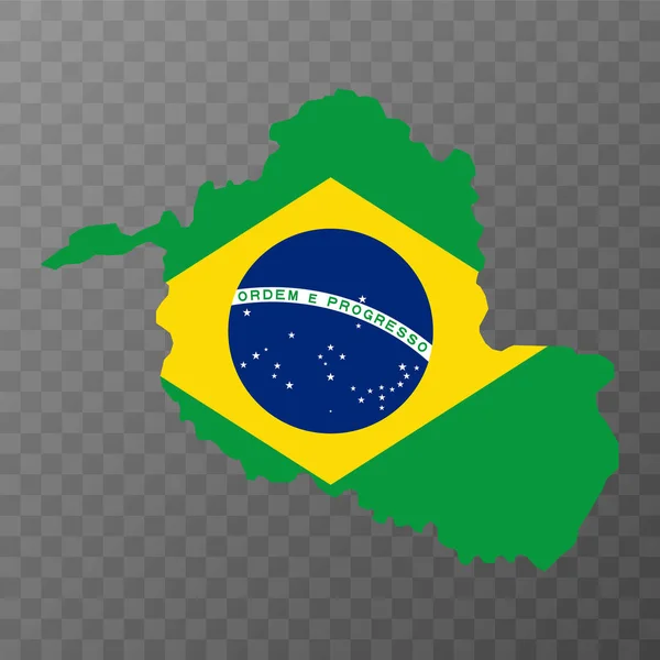 Rondonia Karte Bundesstaat Brasilien Vektorillustration — Stockvektor
