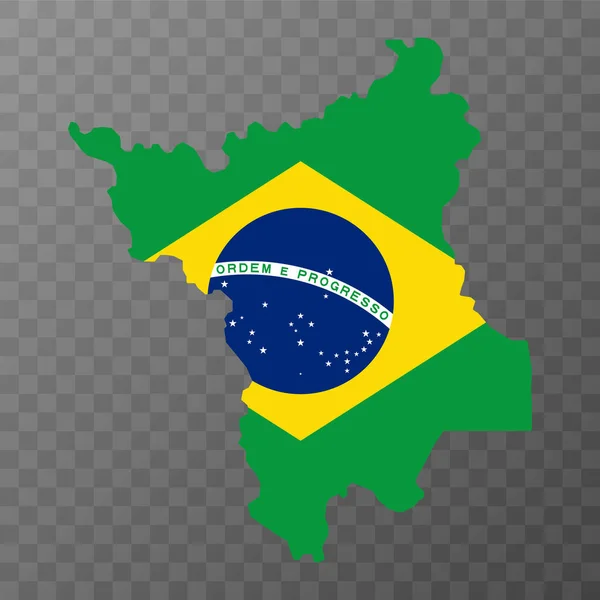 Roraima Haritası Brezilya Eyaleti Vektör Llüstrasyonu — Stok Vektör