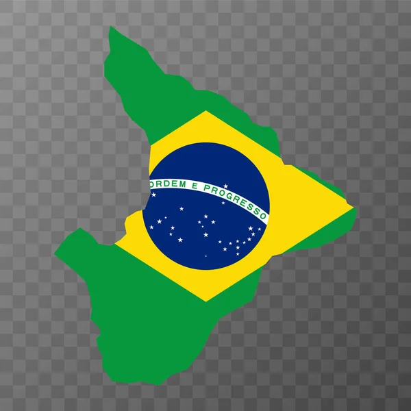 Sergipe Karte Bundesstaat Brasilien Vektorillustration — Stockvektor