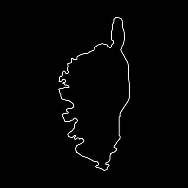 Ceset Haritası. Fransa Bölgesi. Vektör illüstrasyonu.