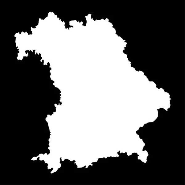 バイエルン州の地図 ベクターイラスト — ストックベクタ
