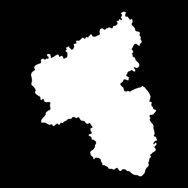 Carte État Palatinat Rhénanie Illustration Vectorielle — Image vectorielle