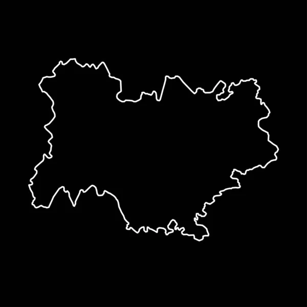 オーヴェルニュ ローン アルプ マップ フランスの領域 ベクターイラスト — ストックベクタ