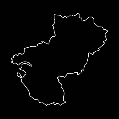 Parası De la Loire Haritası. Fransa Bölgesi. Vektör illüstrasyonu.