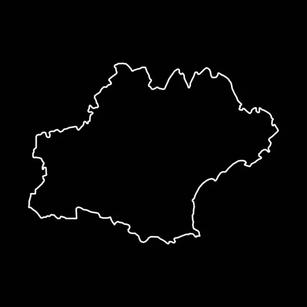 Χάρτης Οξιτάνι Περιφέρεια Της Γαλλίας Εικονογράφηση Διανύσματος — Διανυσματικό Αρχείο