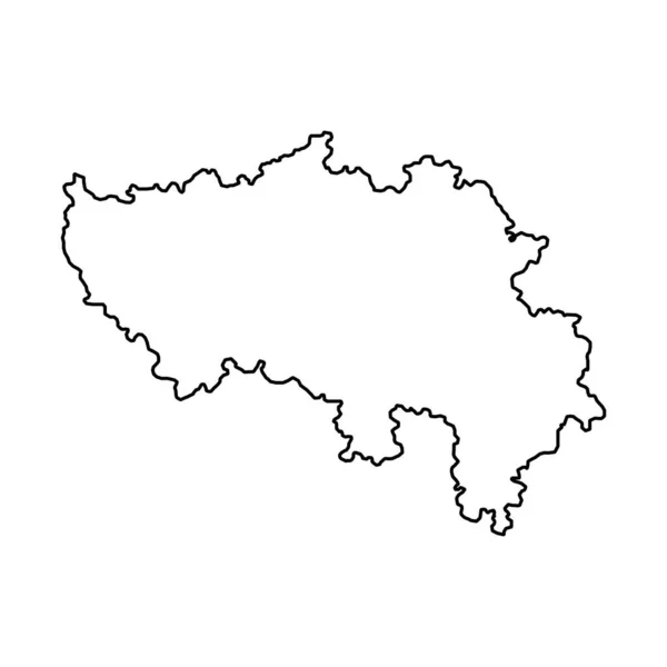 Mapa Prowincji Liege Prowincje Belgii Ilustracja Wektora — Wektor stockowy