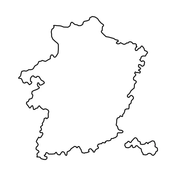Carte Province Limbourg Provinces Belgique Illustration Vectorielle — Image vectorielle