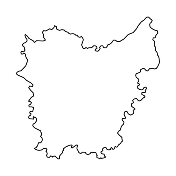 Karta Över Provinsen Östflandern Provinserna Belgien Vektorillustration — Stock vektor