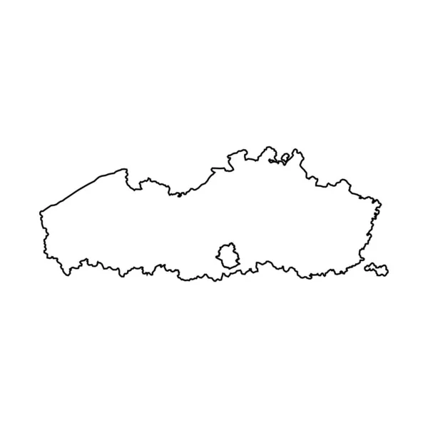 Carte Région Flandre Belgique Illustration Vectorielle — Image vectorielle