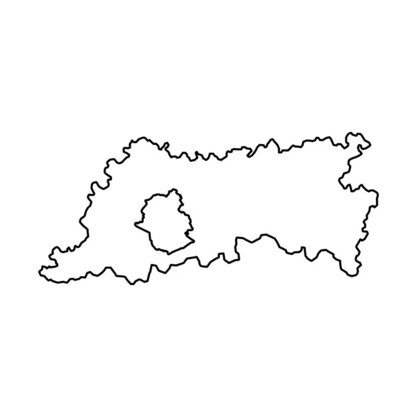 Carte Province Brabant Flamand Provinces Belgique Illustration Vectorielle — Image vectorielle