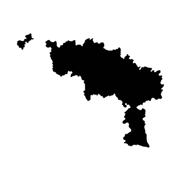 Hainaut Province Map Provinces Belgium Vector Illustration — Stock Vector